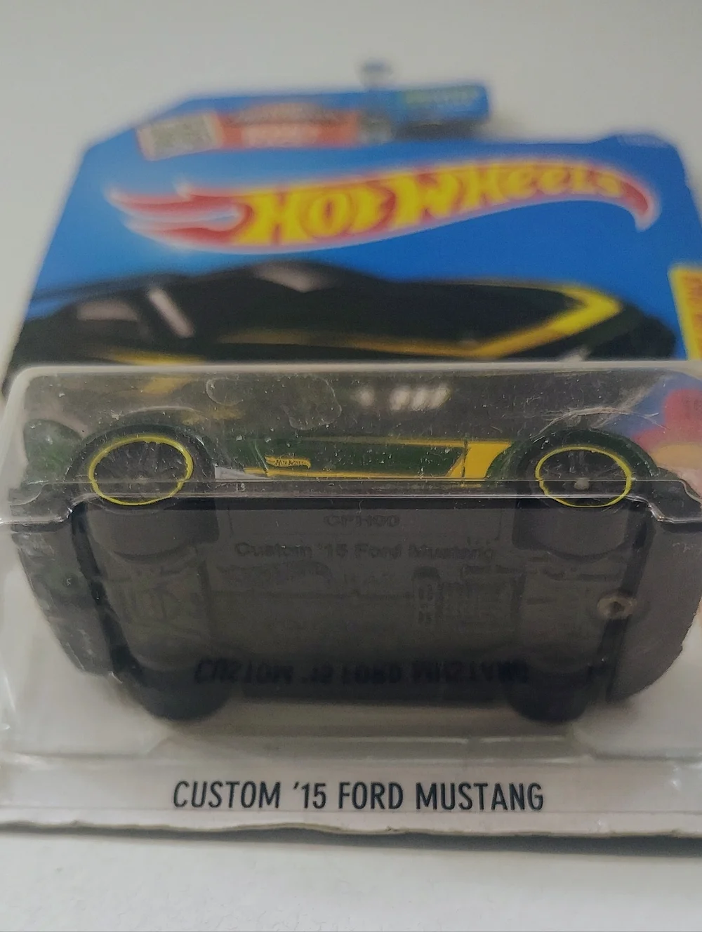 Custom 2015 Ford Mustang Hot Wheels Then & Now 10/10 Green Diecast